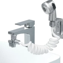 Doccetta Lavabo in lega di zinco con tubo flessibile fino a 150 cm