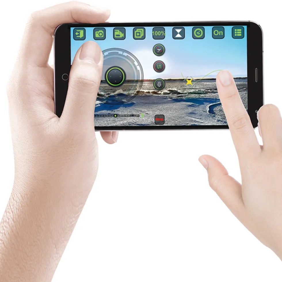 Drone Pieghevole CORVYON-U10 con Fotocamera 480P, LED e Controllo Smartphone