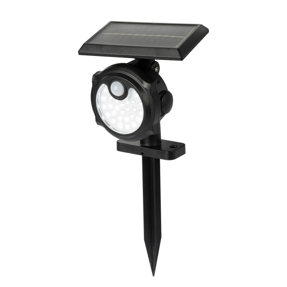 Faretto Solare Led da giardino Luce Fredda 5W con Sensore di Movimento