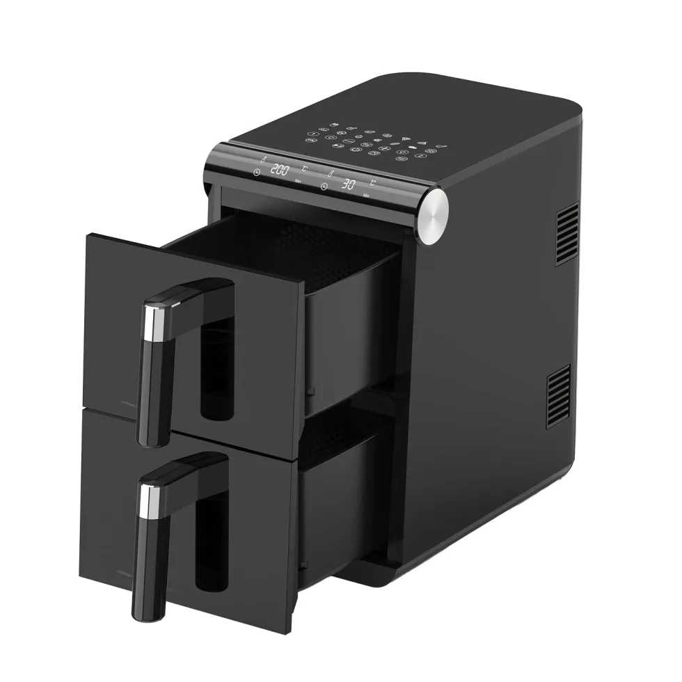Friggitrice ad Aria Doppio Cestello Chef Fry 11 litri 2800 Watt