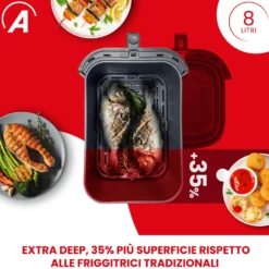 Friggitrice ad aria Friggisana Infinity 8 litri 1700 Watt