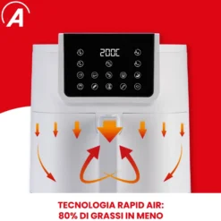 Friggitrice ad aria Friggisana Infinity 8 litri 1700 Watt