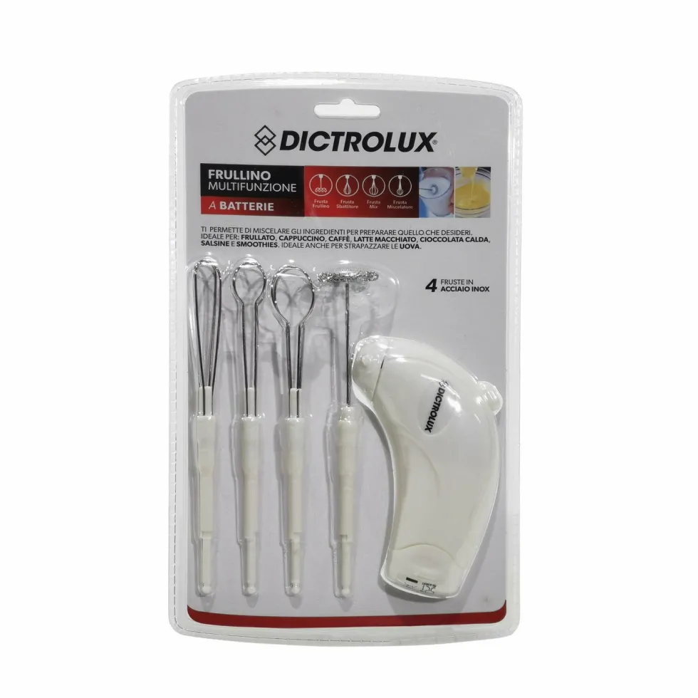 Frullino multifunzione bianco a batteria