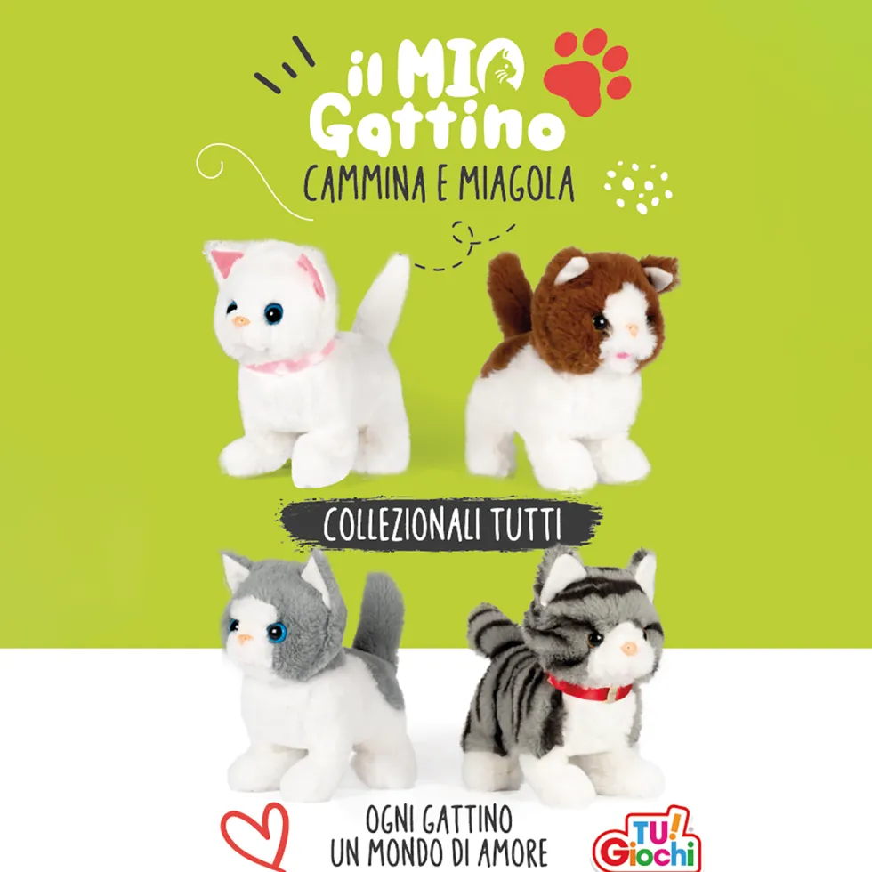 Gattino Interattivo Cammina e Miagola