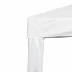 Gazebo da Giardino Bianco in Metallo 3x3 metri