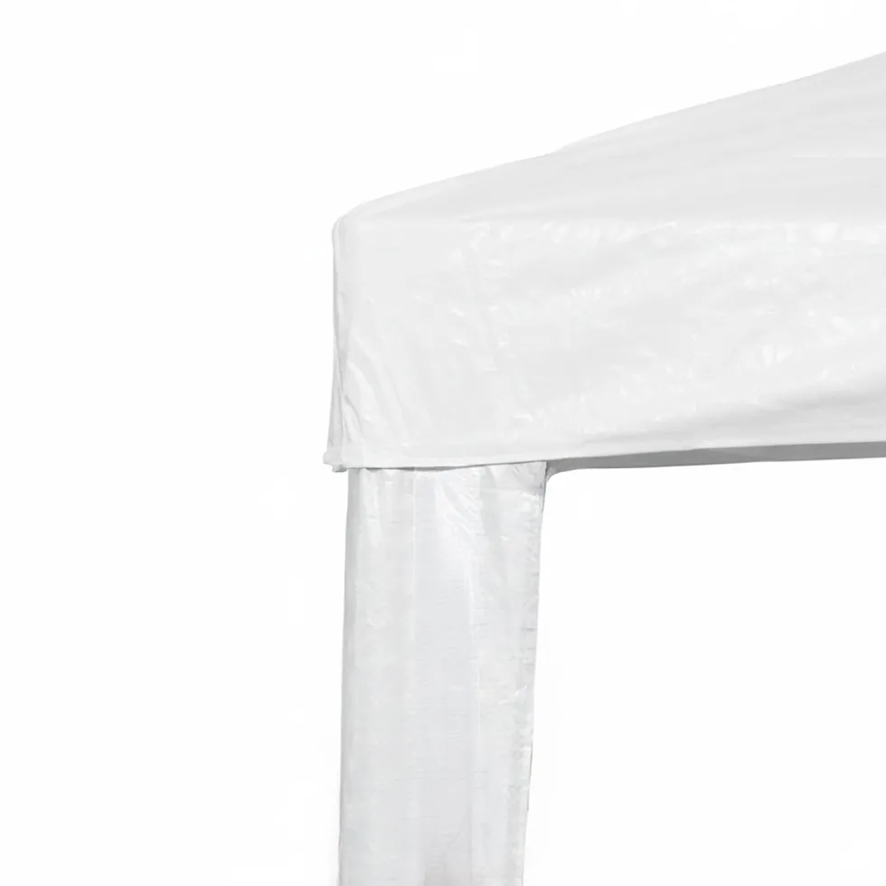 Gazebo da Giardino Bianco in Metallo 3x3 metri