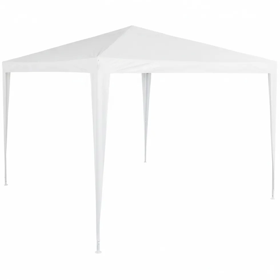 Gazebo da Giardino Bianco in Metallo 3x3 metri