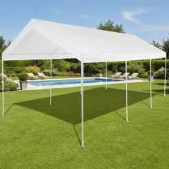 Gazebo da Giardino Bianco 3x6 metri