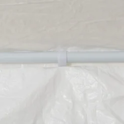 Gazebo da giardino in Acciaio con Telo in Polietilene Bianco 3x6 metri