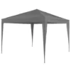 Gazebo da giardino Richiudibile in acciaio Antracite con telo Grigio 3x3 metri