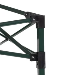 Gazebo da giardino Richiudibile in acciaio Antracite con telo Verde 3x3 metri