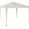 Gazebo da giardino Richiudibile in acciaio Antracite con telo Ècru 3x3 metri
