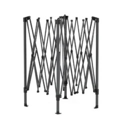 Gazebo da giardino Richiudibile in acciaio Antracite con telo Ècru 3x3 metri