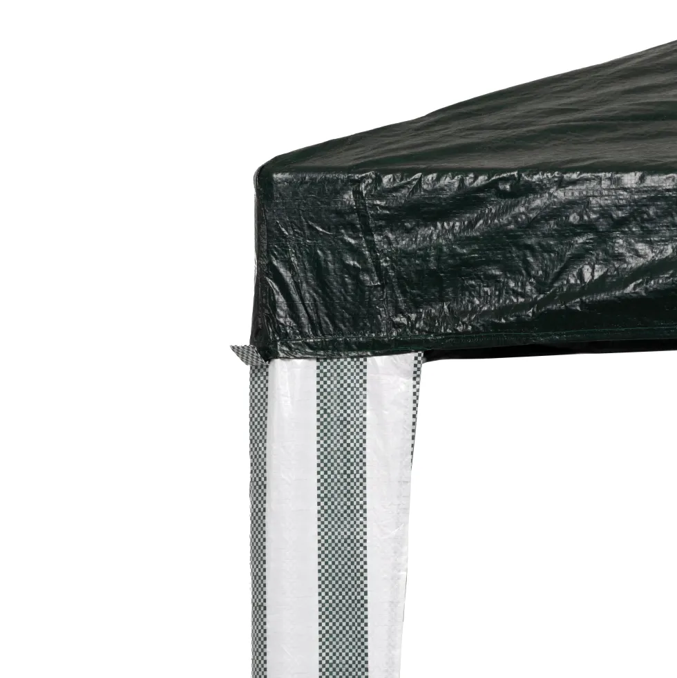 Gazebo da Giardino Verde in Metallo 3x3 metri
