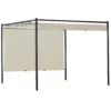 Gazebo Pergola Orientabile Telo Ècru 3x3 metri