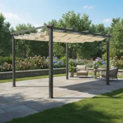 Gazebo Pergola Telo Ècru 3x4 metri