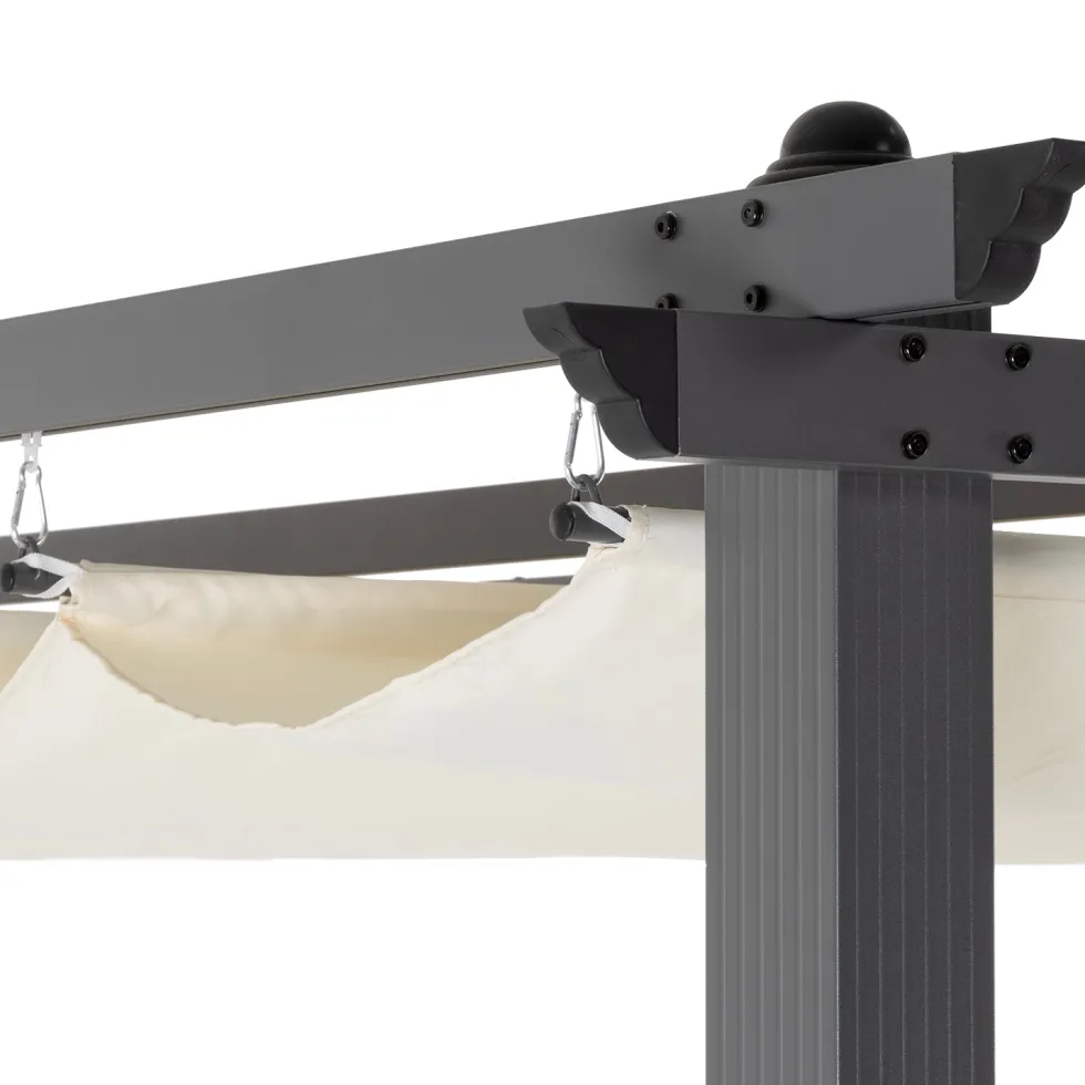 Gazebo Pergola Telo Ècru 3x4 metri