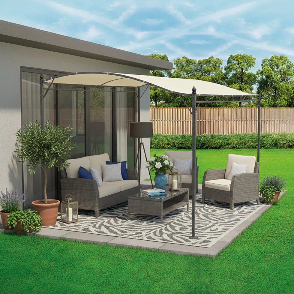 Gazebo Veranda con telo Ècru 2,5x3 metri