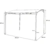 Gazebo Veranda con telo Grigio 2,5x3 metri