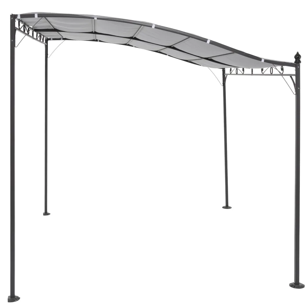 Gazebo Veranda con telo Grigio 2,5x3 metri