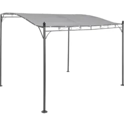 Gazebo Veranda con telo Grigio 2,5x3 metri
