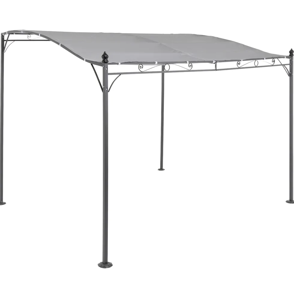Gazebo Veranda con telo Grigio 2,5x3 metri