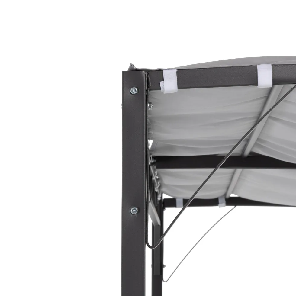 Gazebo Veranda con telo Grigio 2,5x3 metri