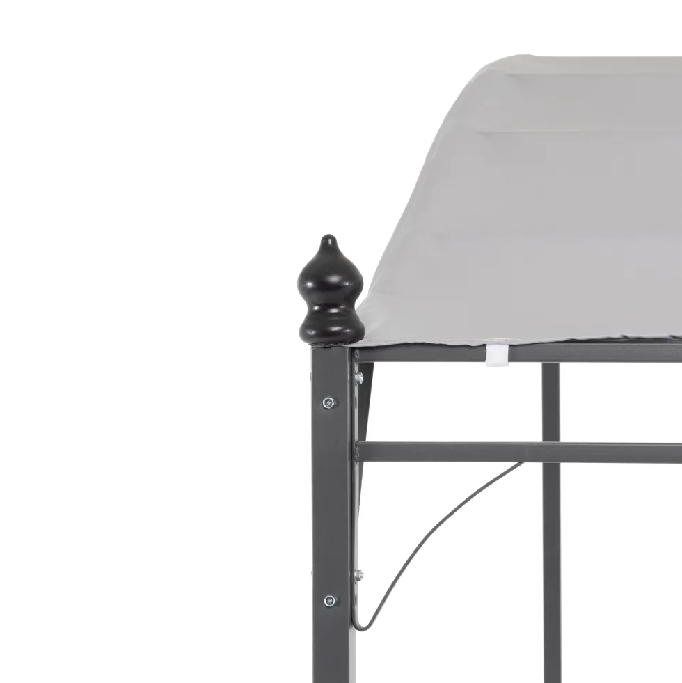 Gazebo Veranda con telo Grigio 2,5x3 metri