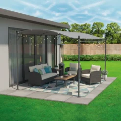 Gazebo Veranda con telo Grigio 2,5x3 metri