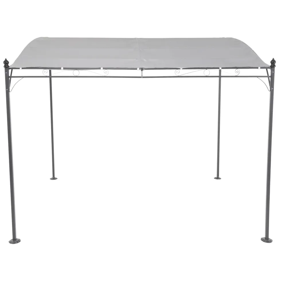 Gazebo Veranda con telo Grigio 2,5x3 metri