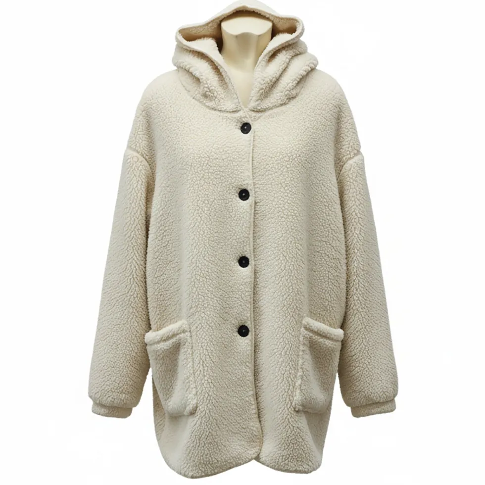 Giacca Plaid MyBear Unisex con Tasche e Cappuccio