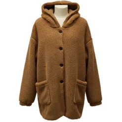 Giacca Plaid MyBear Unisex con Tasche e Cappuccio