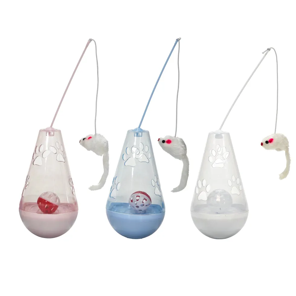 Gioco per Gatti Cat Tumbler Toy con Pallina e Topolino Oscillante