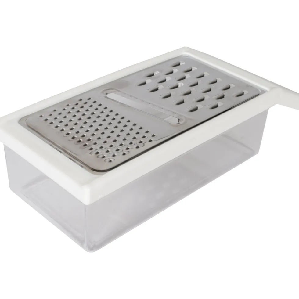 Grattugia in Acciaio Inox con Vaschetta 850 ml
