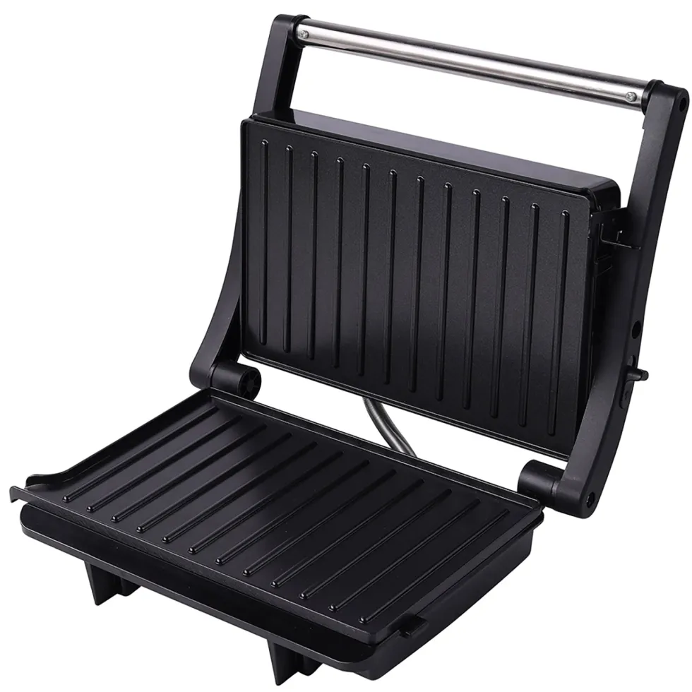Griglia Elettrica Multifunzione con Apertura 180° 1000 Watt