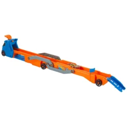 Hot Wheels City Speed Track Transporter Camion Pista con Lanciatore