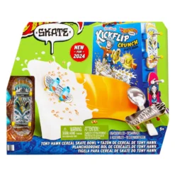 Hot Wheels Tony Hawk Skate Cereal Bowl Set con Fingerboard