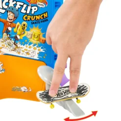 Hot Wheels Tony Hawk Skate Cereal Bowl Set con Fingerboard