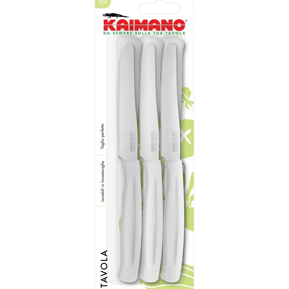 Kaimano Coltello da tavola Bianco Serie Dinamik