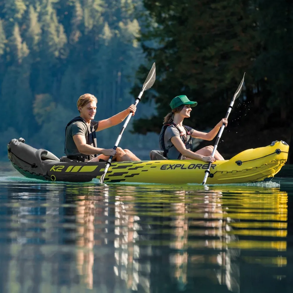 Kayak Gonfiabile Explorer™ K2 2 Posti con Remi e Pompa
