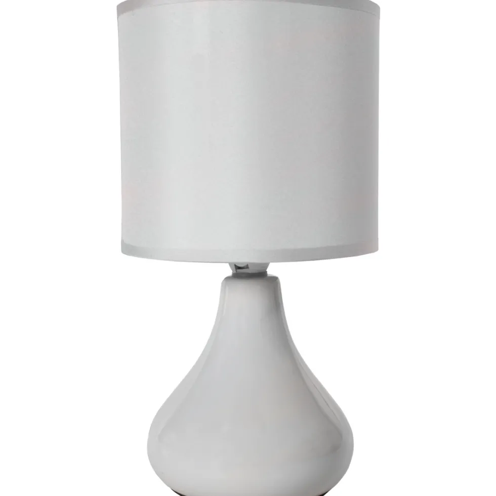 Lampada da comodino grigia h26 cm