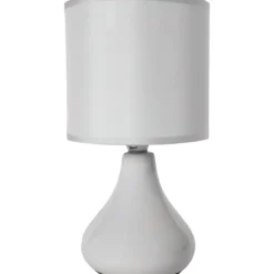 Lampada da comodino grigia h26 cm