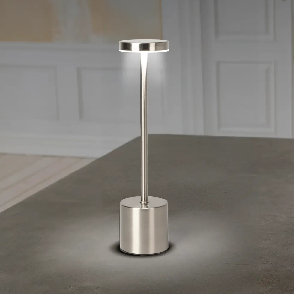 Lampada da tavolo a Led Touch Dimmerabile Ricaricabile Sotylia Grey