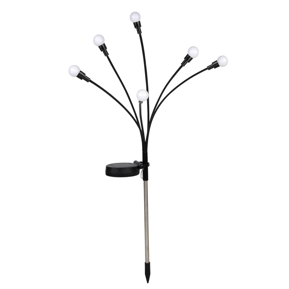 Lampada Solare Led a 6 luci h70 cm