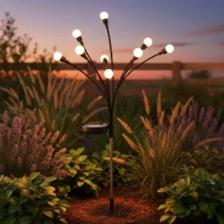 Lampada Solare Led a 6 luci h70 cm