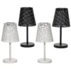 Lampada Solare LED da Esterno in Metallo Luce Naturale h28 cm