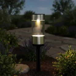 Lampada Solare Led da esterno Segnapasso Luce Calda