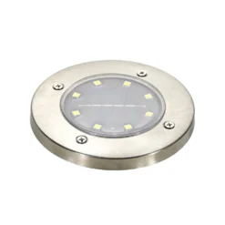 Lampada Solare Led da esterno Segnapasso Luce Naturale diametro 12 cm