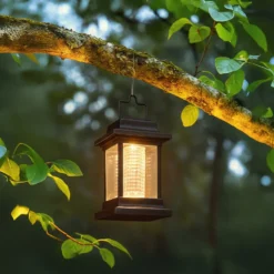 Lampada Solare LED da giardino Luce Calda h14 cm