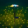 Lampada Solare Led da Giardino Multicolor a Forma di Libellule h72 cm
